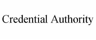 CREDENTIAL AUTHORITY