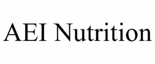 AEI NUTRITION trademark