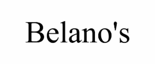 BELANO'S trademark
