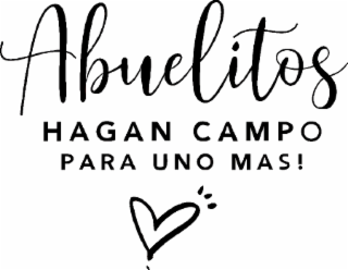 ABUELITOS HAGAN CAMPO PARA UNO MAS!