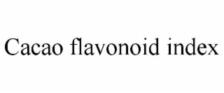 CACAO FLAVONOID INDEX