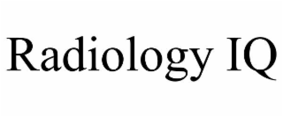 RADIOLOGY IQ
