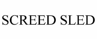 SCREED SLED