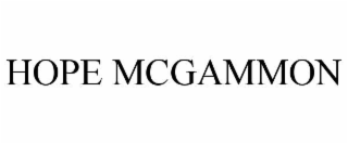 HOPE MCGAMMON