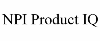 NPI PRODUCT IQ