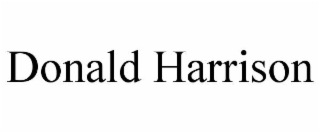 DONALD HARRISON