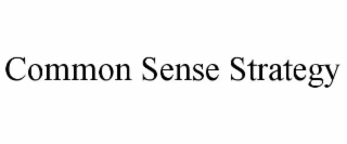 COMMON SENSE STRATEGY