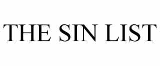THE SIN LIST