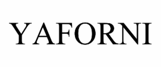 YAFORNI trademark