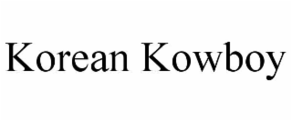 KOREAN KOWBOY