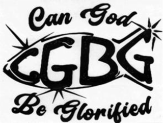 CGBG CAN GOD BE GLORIFIED