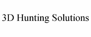 3D HUNTING SOLUTIONS trademark