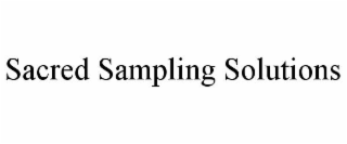 SACRED SAMPLING SOLUTIONS trademark
