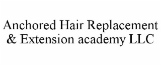 ANCHORED HAIR REPLACEMENT &amp; EXTENSION ACADEMY LLC trademark