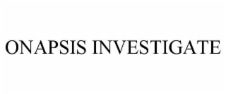 ONAPSIS INVESTIGATE