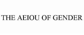 THE AEIOU OF GENDER trademark