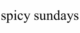 SPICY SUNDAYS