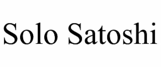 SOLO SATOSHI