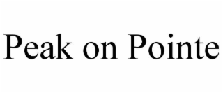 PEAK ON POINTE