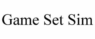 GAME SET SIM