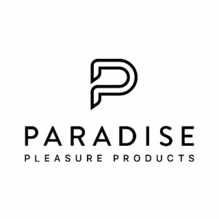 A STYLIZED P APPEARING ABOVE THE WORD PARADISE WITH THE WORDS PLEASURE PRODUCTS APPEARING BENEATH THE WORD PARADISE