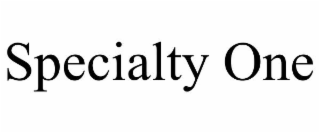 SPECIALTY ONE