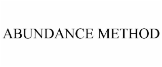 ABUNDANCE METHOD