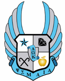 "AOK" (IN UPPERCASE GREEK ALPHABET); "PS,S,M,A,I,A" (IN UPPERCASE GREEK ALPHABET)