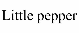 LITTLE PEPPER
