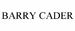 BARRY CADER