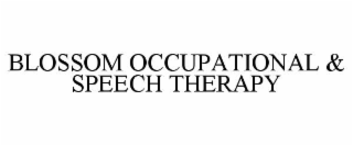 BLOSSOM OCCUPATIONAL & SPEECH THERAPY