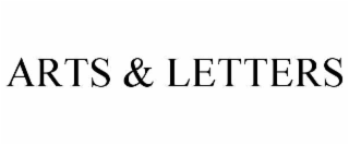 ARTS & LETTERS