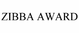 ZIBBA AWARD