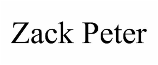 ZACK PETER