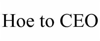 HOE TO CEO
