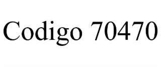 CODIGO 70470