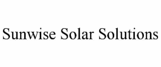 SUNWISE SOLAR SOLUTIONS
