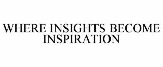 WHERE INSIGHTS BECOME INSPIRATION