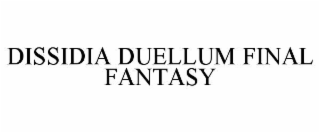 DISSIDIA DUELLUM FINAL FANTASY