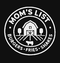 MOM'S LIST BURGERS FRIES SHAKES