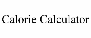 CALORIE CALCULATOR