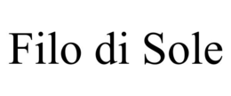FILO DI SOLE
