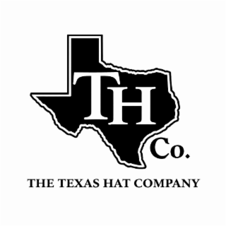 THE MARK CONSISTS OF A STYLIZED OUTLINE OF THE STATE OF TEXAS. THE LETTERS “TH” APPEAR CENTERED WITHIN THE OUTLINE. THE ABBREVIATION “CO.” APPEARS TO THE LOWER RIGHT OF THE OUTLINE. THE WORDING “THE TEXAS HAT COMPANY” APPEARS BELOW THE DESIGN.