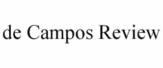 DE CAMPOS REVIEW