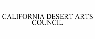 CALIFORNIA DESERT ARTS COUNCIL