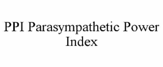 PPI PARASYMPATHETIC POWER INDEX