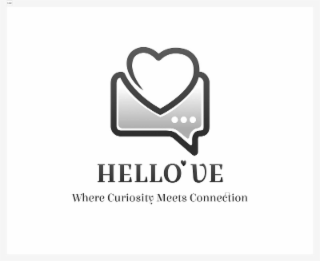 LOGO HELLOVE WHERE CURIOSITY MEETS CONNECTION