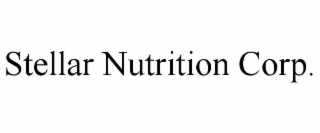 STELLAR NUTRITION CORP.