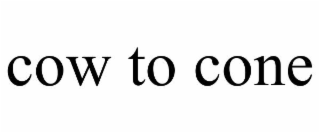 COW TO CONE