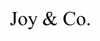 JOY & CO.